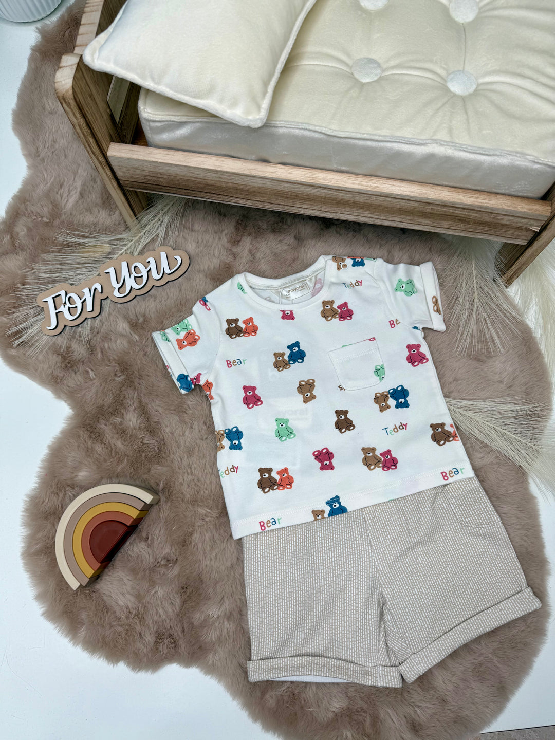 Coordinato pantalone e shirt neonato mayoral