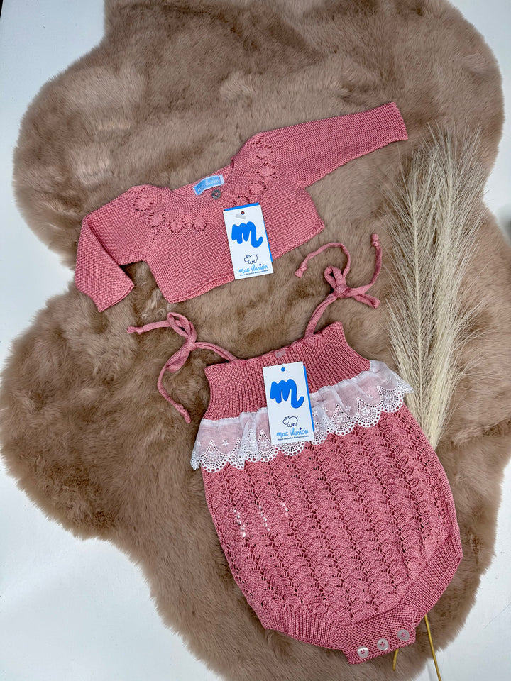 Pagliaccetto con pizzo neonata Mac Illusion