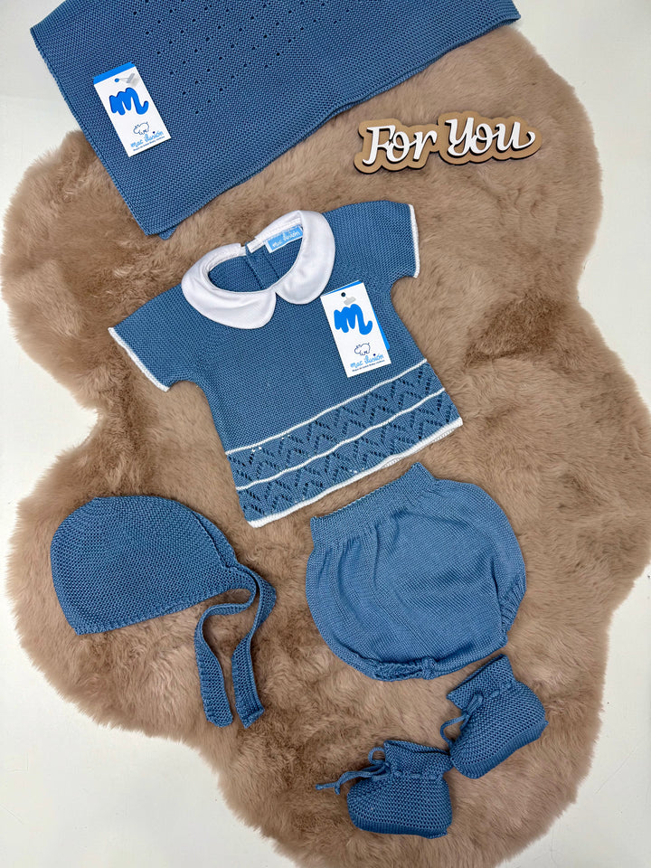 Scialle in cotone neonato Mac ilusion