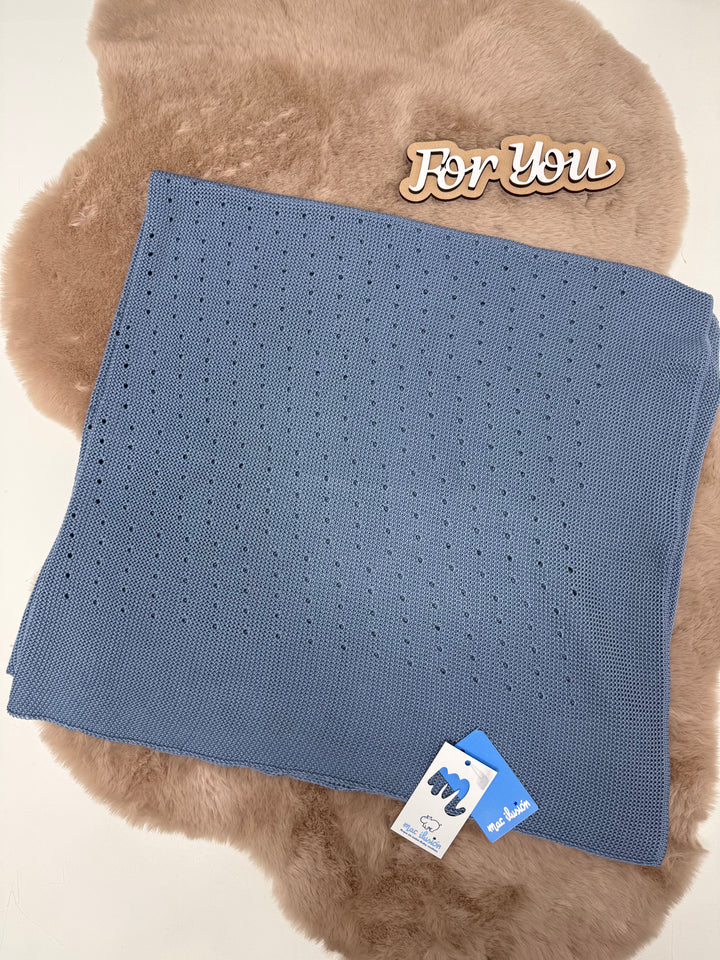 Scialle in cotone neonato Mac ilusion