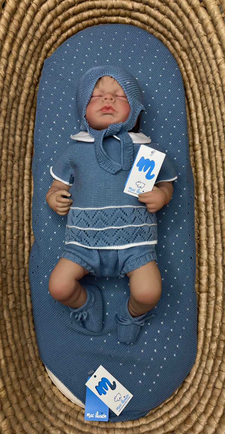 Scialle in cotone neonato Mac ilusion