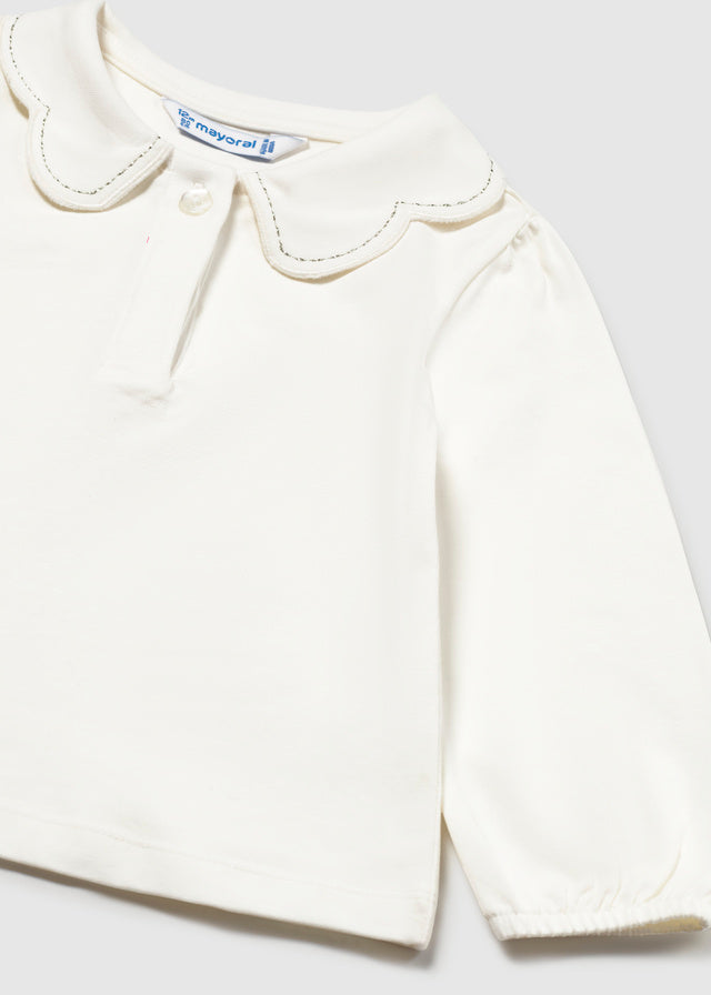 Polo manica lunga con colletto baby girl Mayoral
