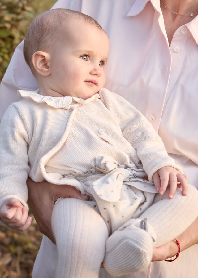 Completo tre pezzi con culotte neonata Mayoral