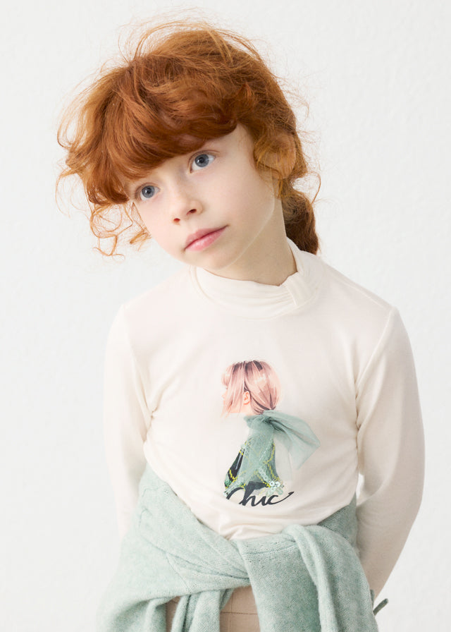 Maglia con collo bambina Mayoral
