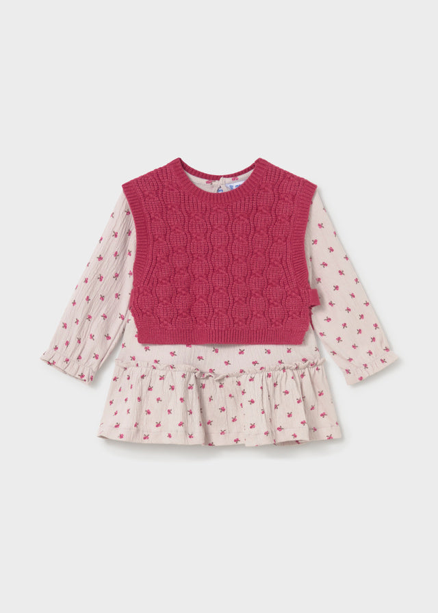Vestito con gilet baby girl Mayoral