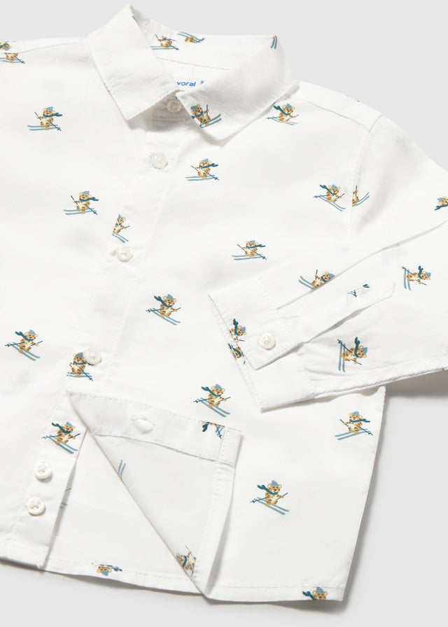 Camicia fantasia manica lunga baby boy Mayoral