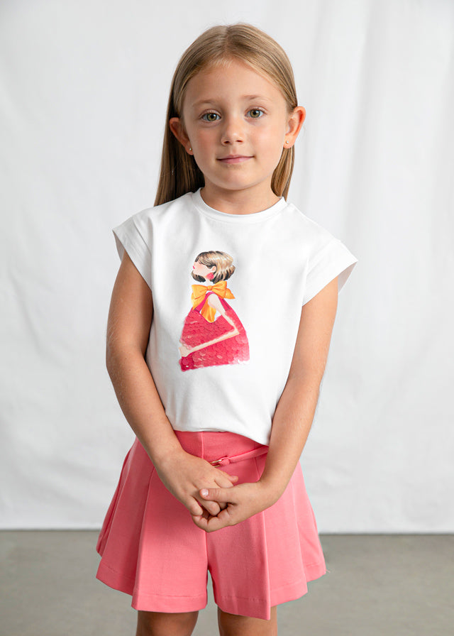 T-shirt mezza manica bambina Mayoral