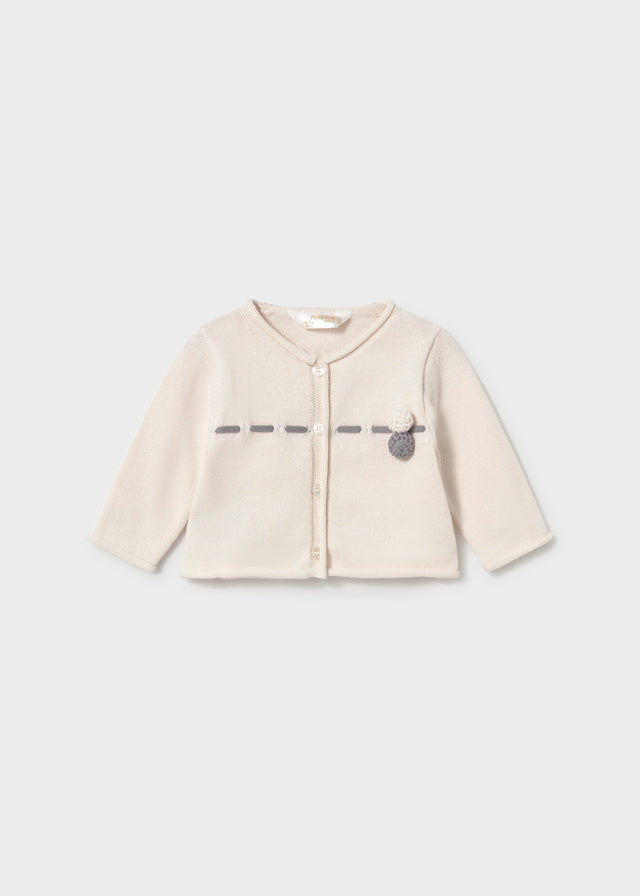 Completo tre pezzi in tricot neonata Mayoral