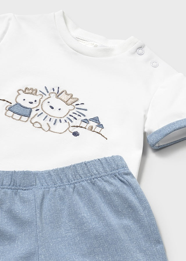 Completo maglietta e pantaloncino neonato Mayoral