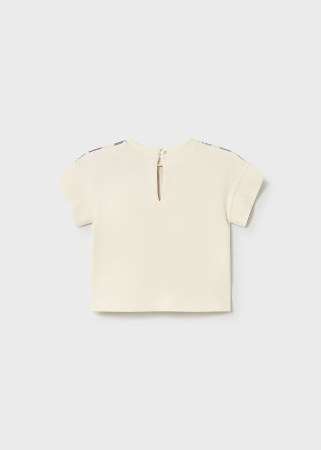 T-shirt con stampa fiori baby girl Mayoral