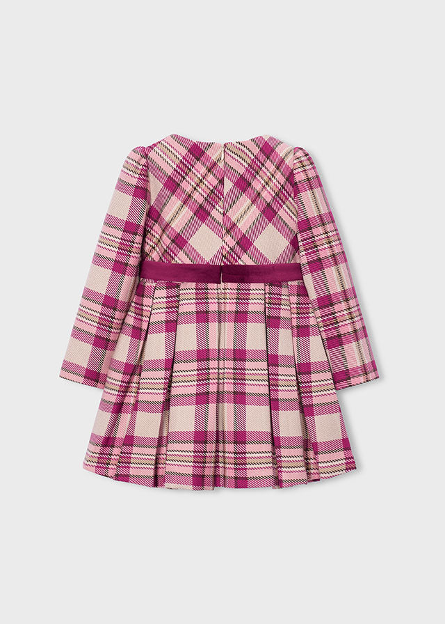 Vestito manica lunga a quadri bambina Mayoral