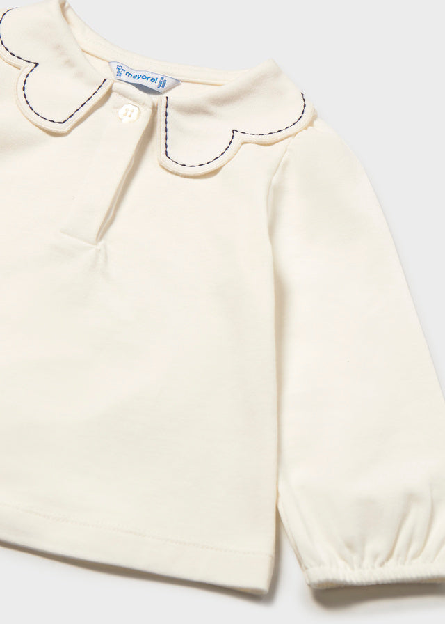 Polo manica lunga con colletto baby girl Mayoral