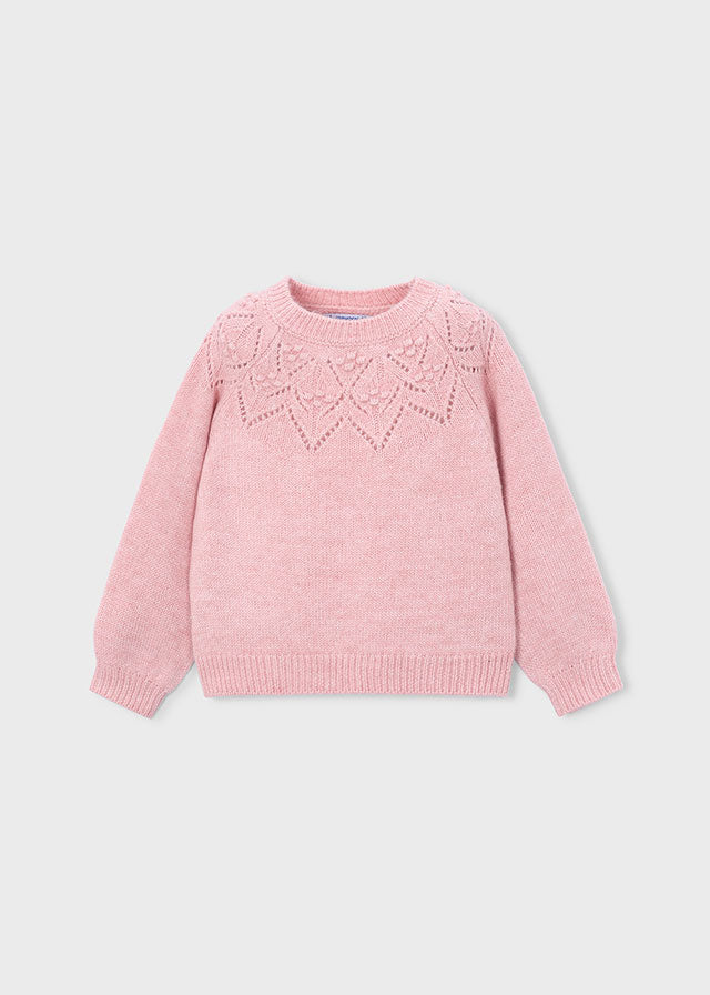 Maglione traforato bambina Mayoral