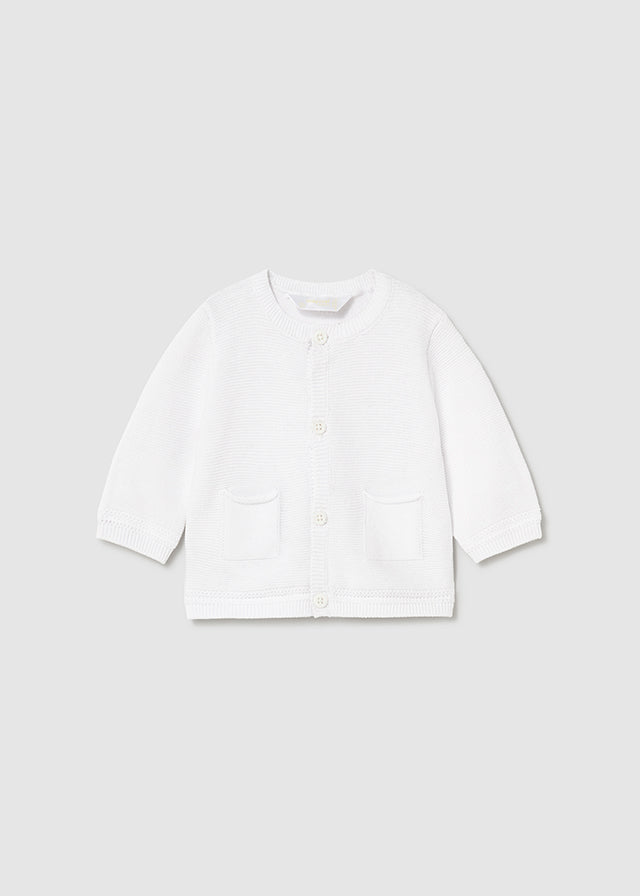 Cardigan in filo neonato Mayoral
