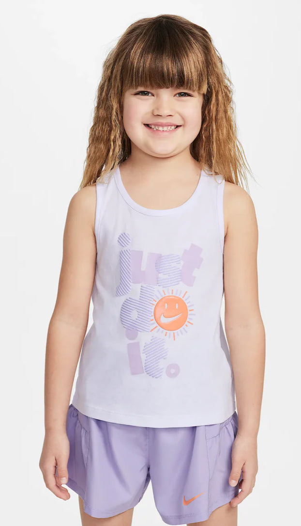 Set canotta con grafica e pantaloncino bambina