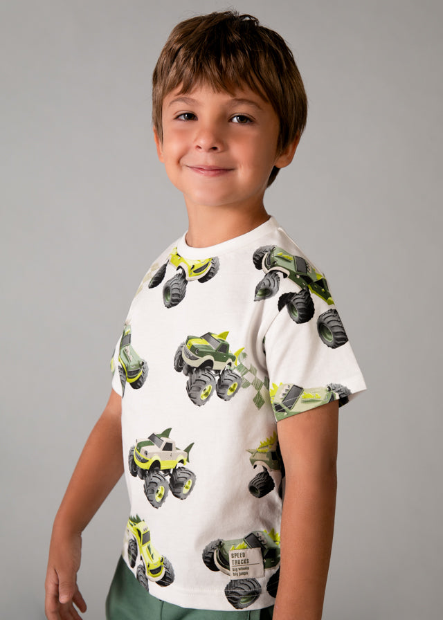 T-shirt con stampa car bambino Mayoral