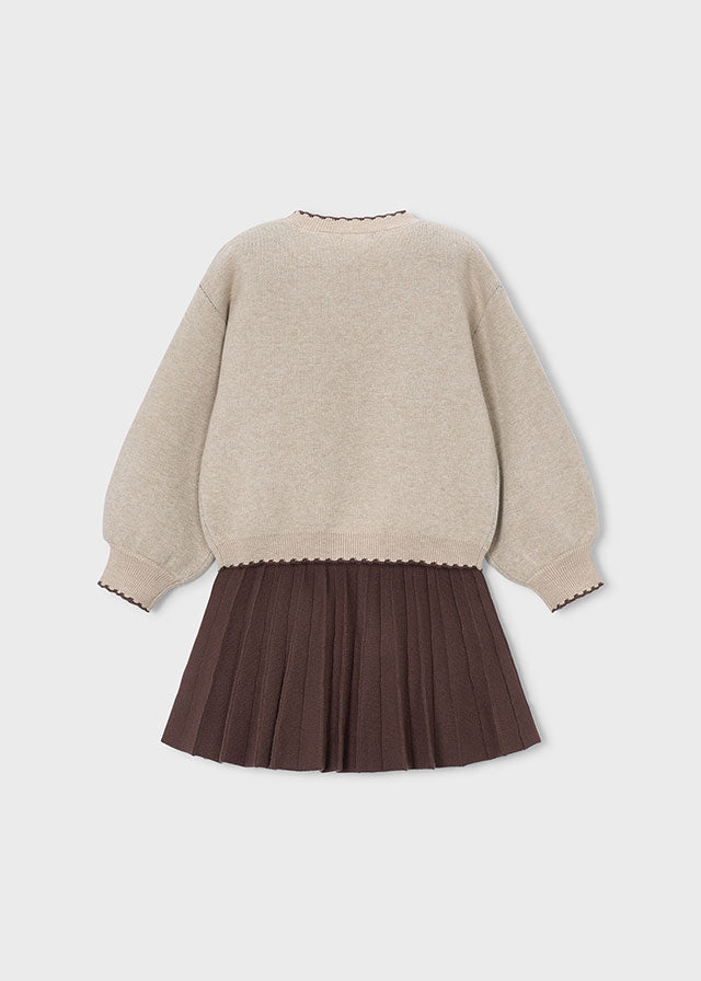 Completo gonna in tricot bambina Mayoral