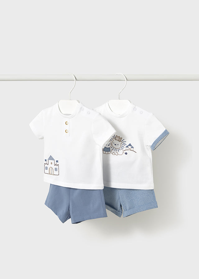 Completo maglietta e pantaloncino neonato Mayoral