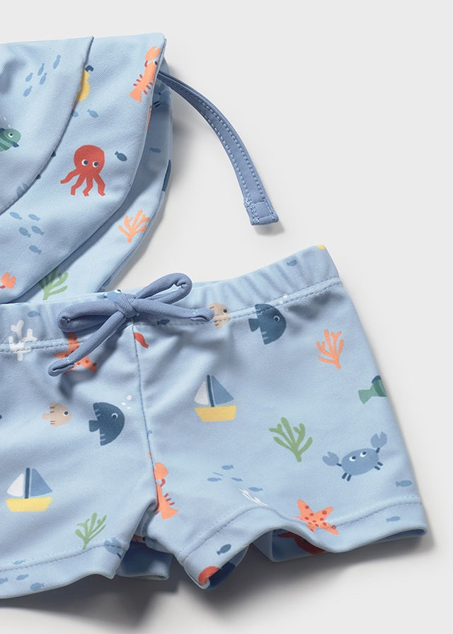 Set 3 pezzi con costume neonato Mayoral