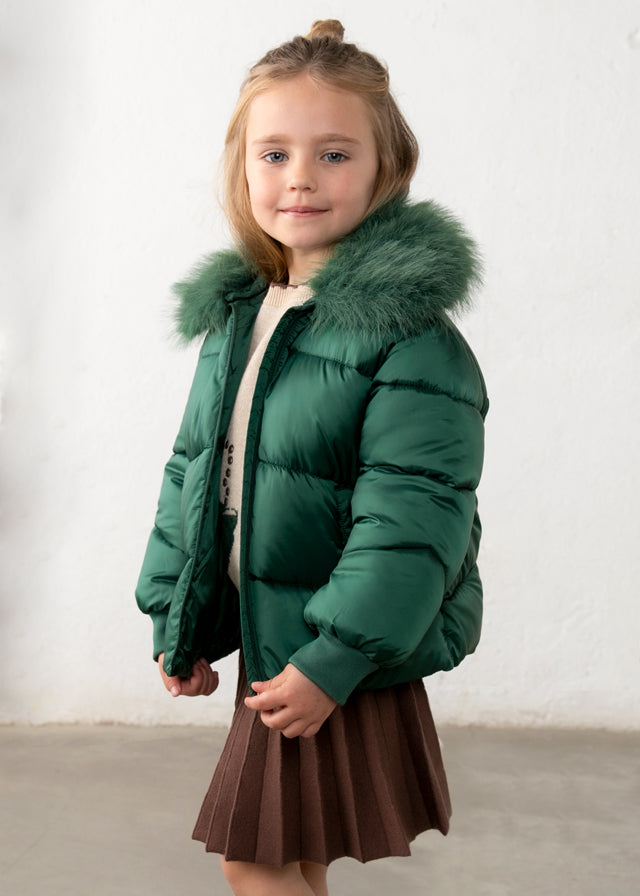 Giubbotto con colletto rimovibile bambina Mayoral