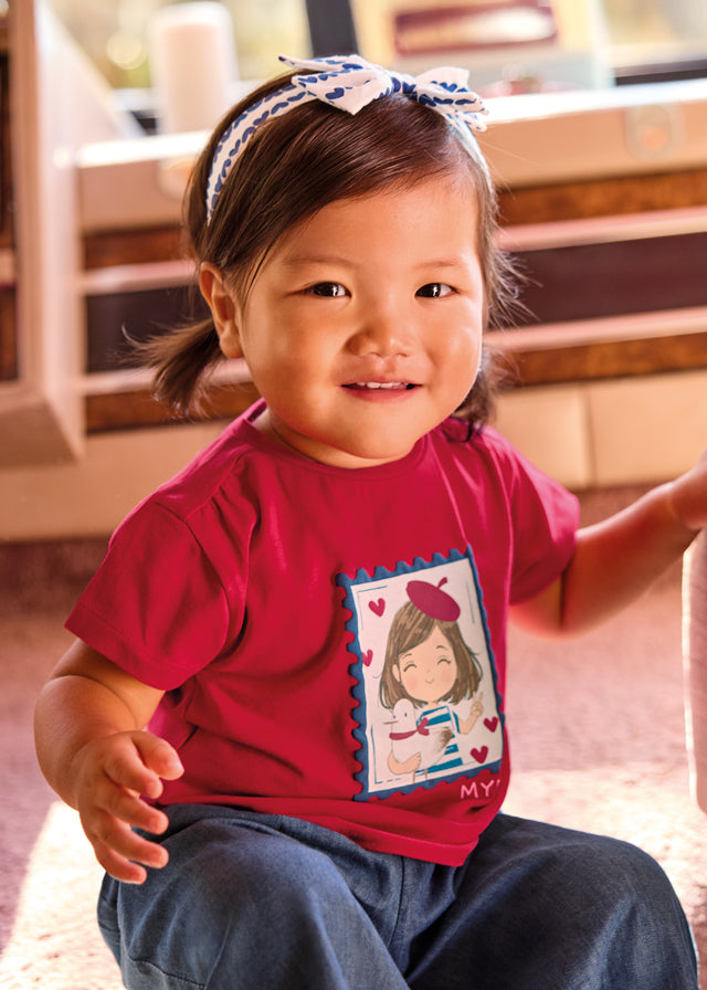 T-shirt mezza manica con fascia baby girl Mayoral