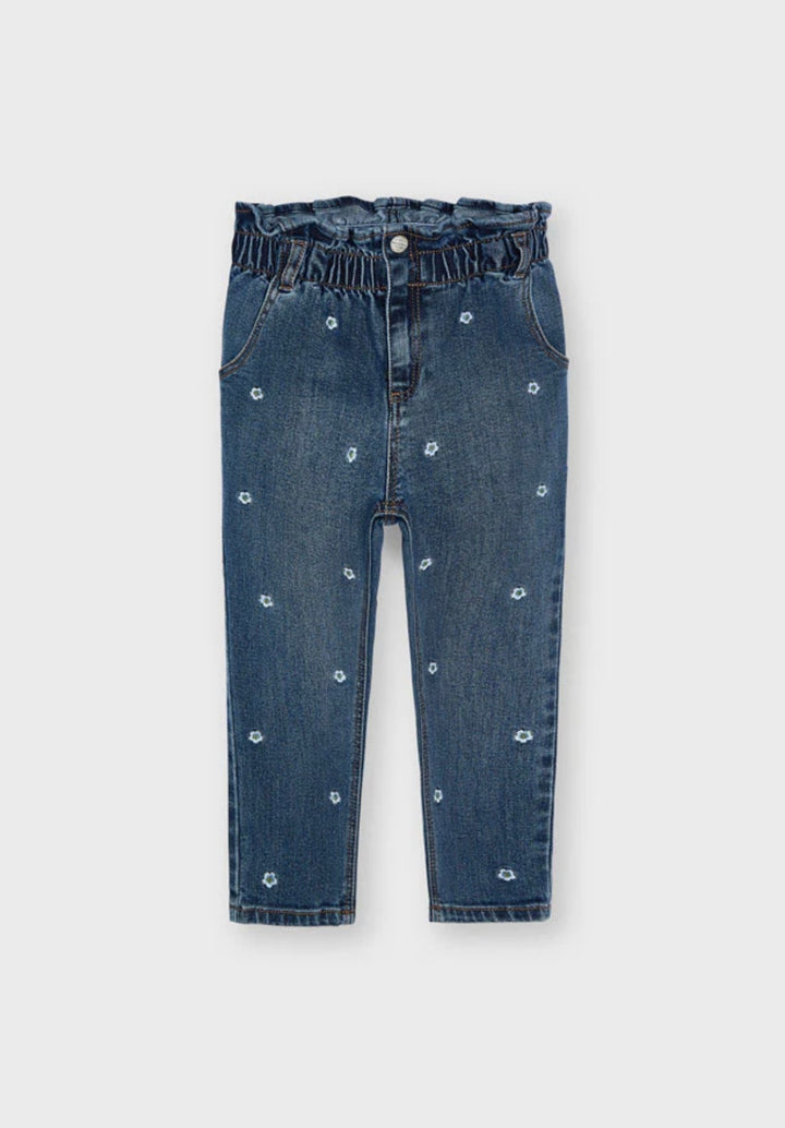 Jeans con ricami bambina  Mayoral