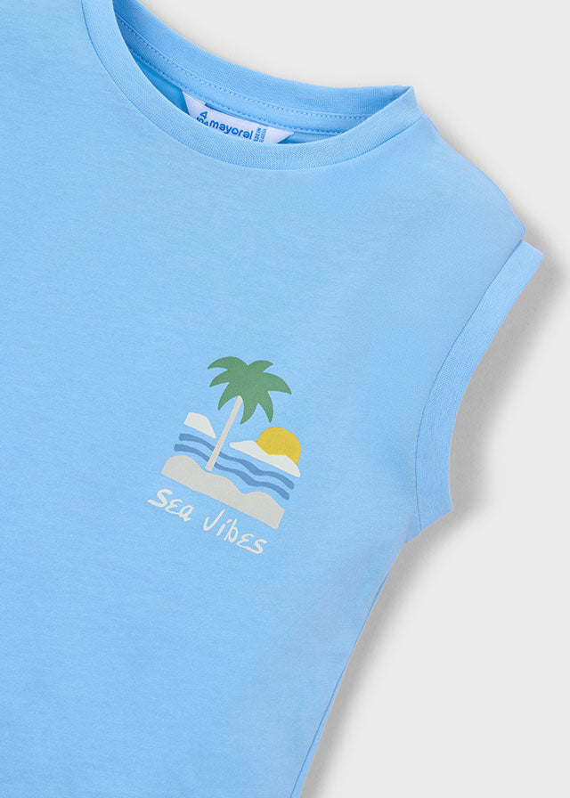 Canotta con stampa bambino Mayoral