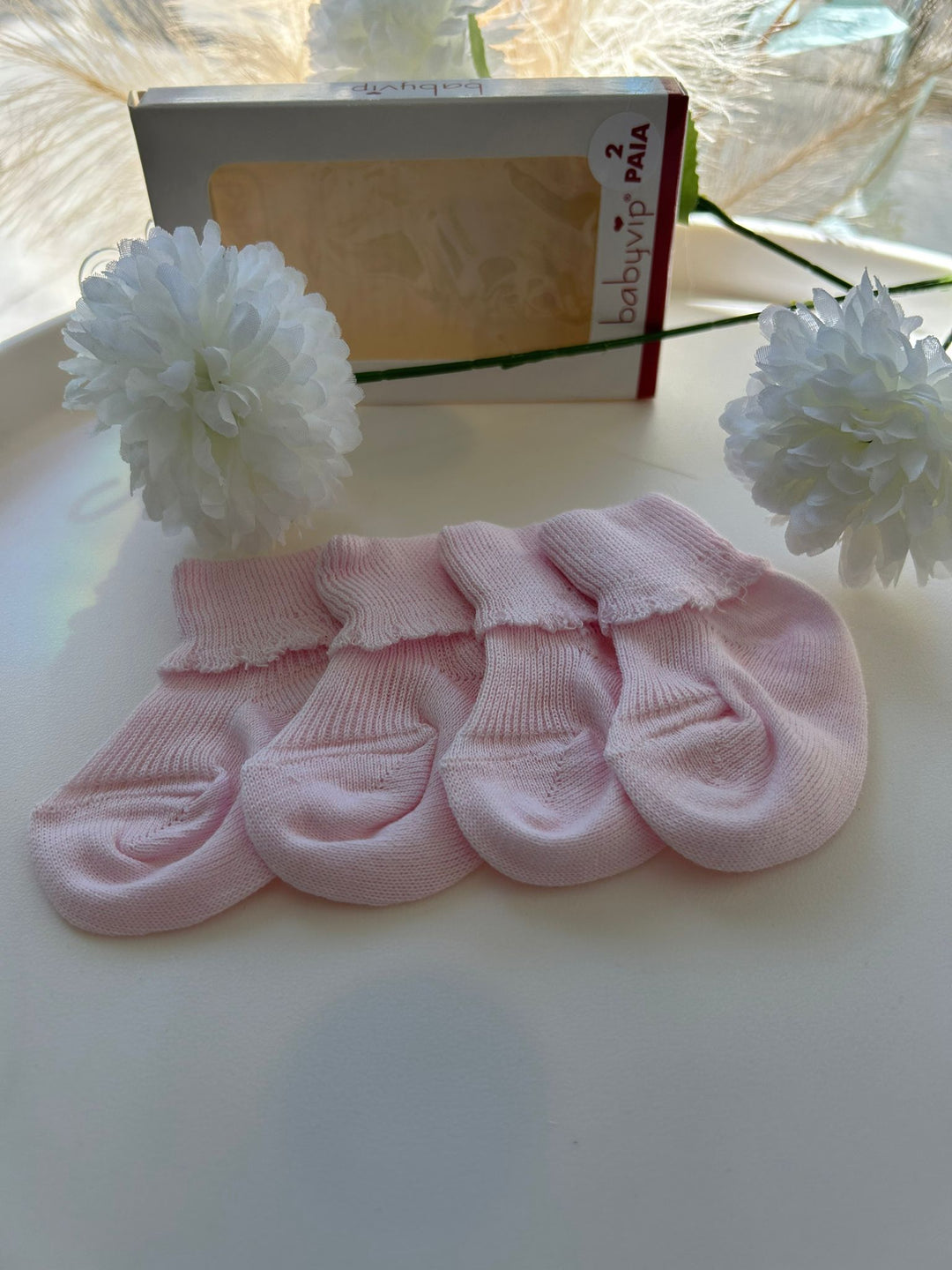2 paia di calzini neonata Baby Vip caldo cotone