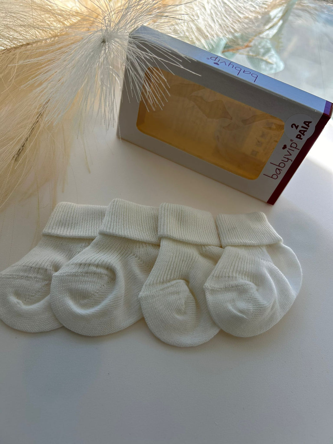 2 paia di calzini neonato Baby Vip caldo cotone