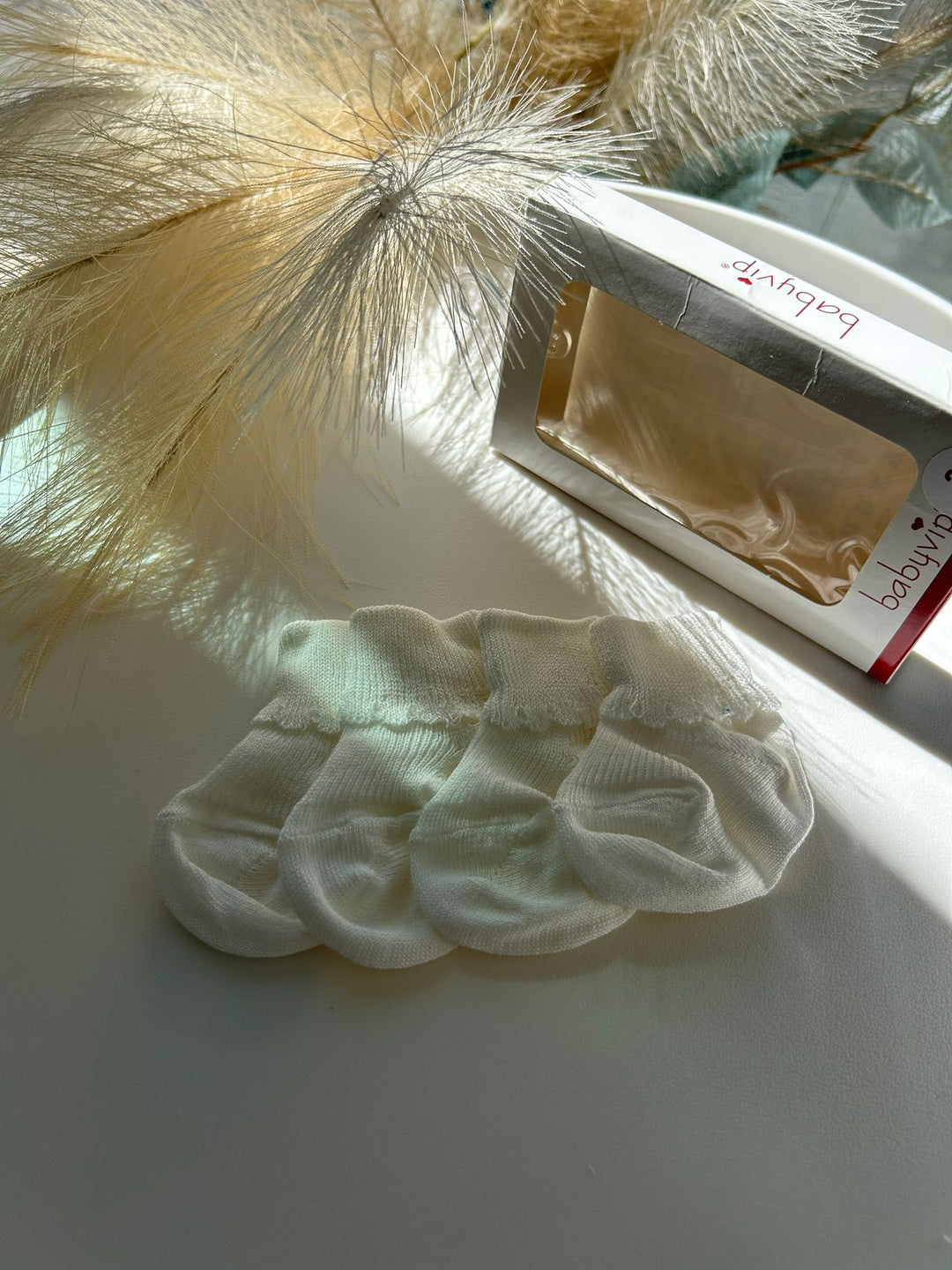 2 paia di calzini neonata Baby Vip caldo cotone