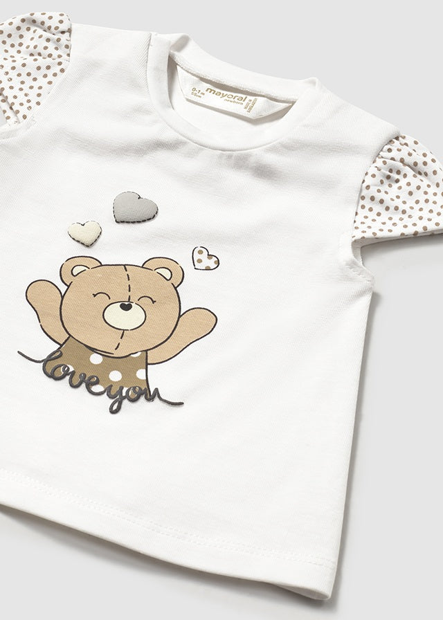 Maglietta con disegno neonata