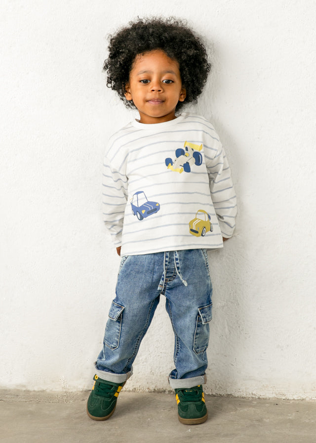 Pantalone soft denim cargo baby boy Mayoral