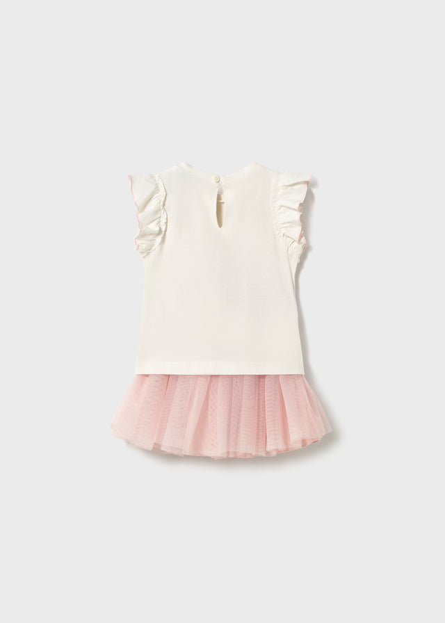 Completo due pezzi con gonna di tulle baby girl Mayoral