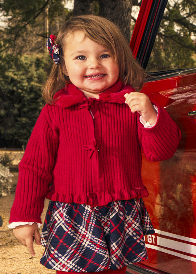 Cardigan con pelliccia baby girl Mayoral