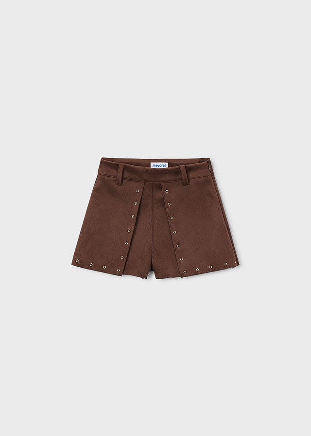 Pantaloncino corto scamosciato bambina Mayoral