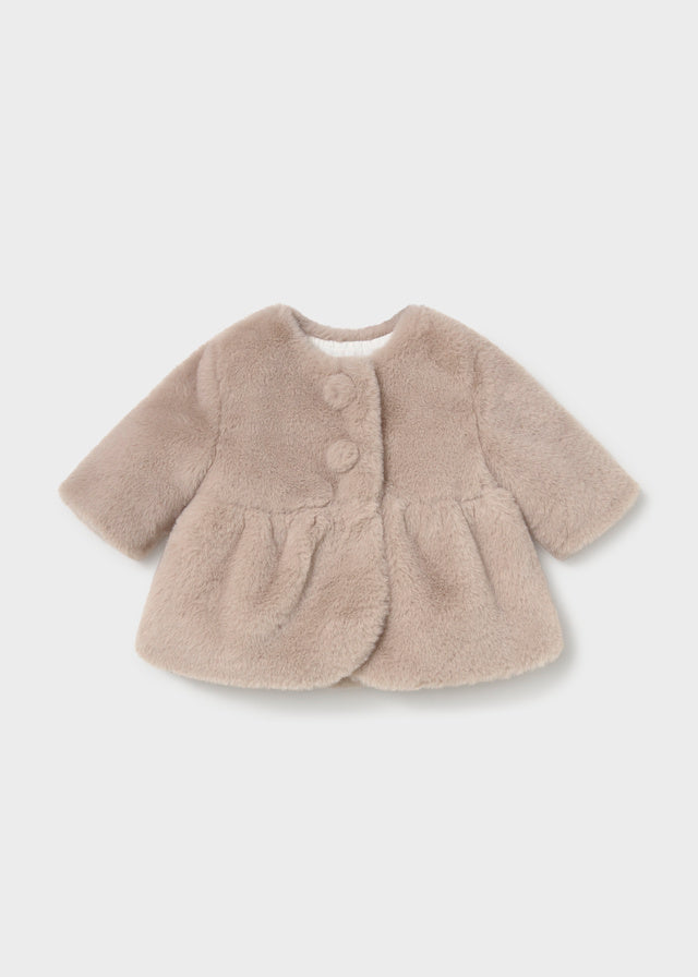Cappotto in pelliccia neonata Mayoral