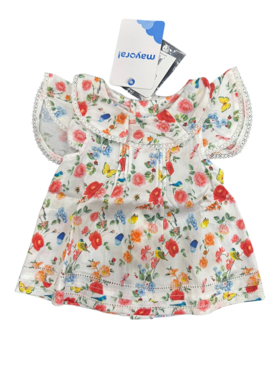 Camicia mezza manica fiori Mayoral