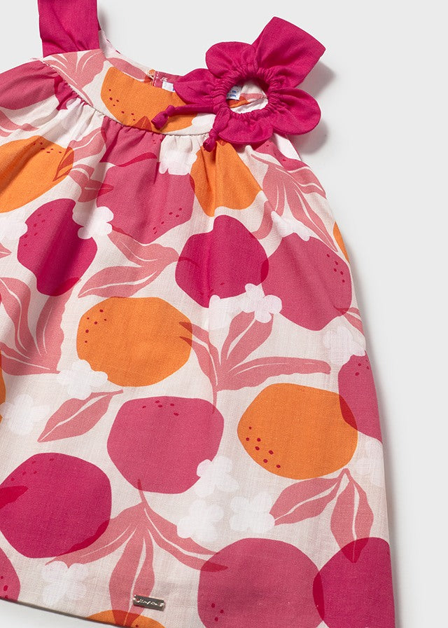 Vestito con stampa fiore baby girl Mayoral