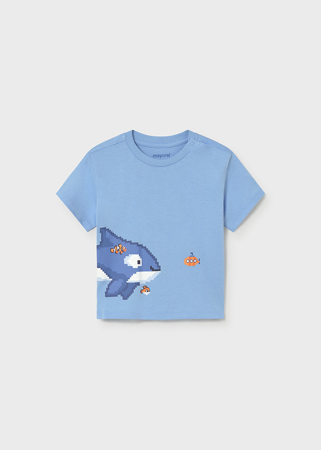 T-shirt con stampa baby boy Mayoral
