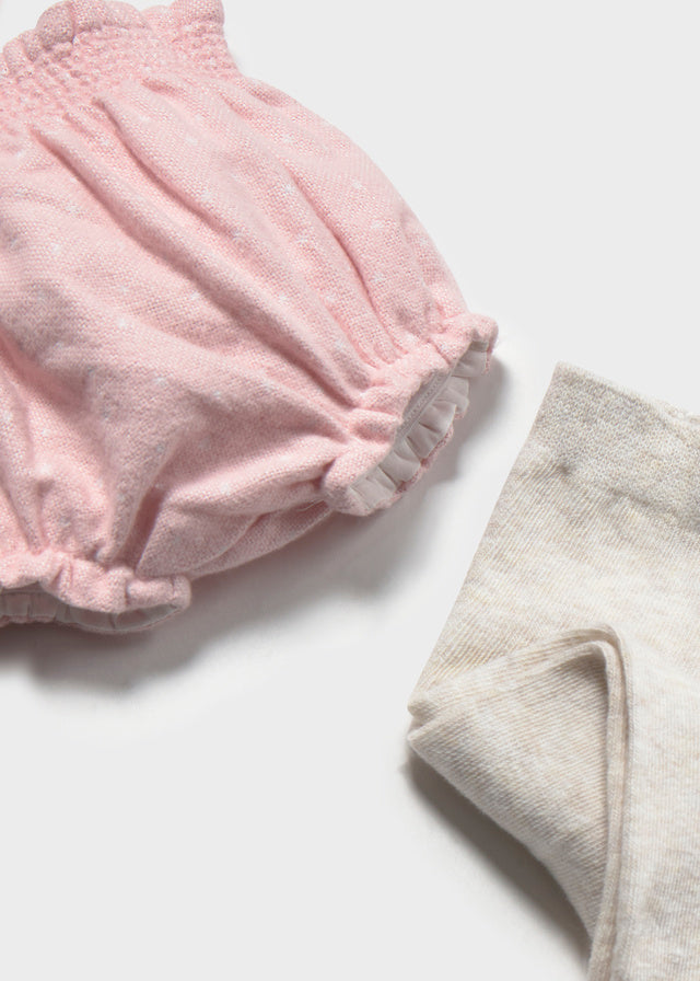 Completo con culotte e calzamaglia neonata Mayoral