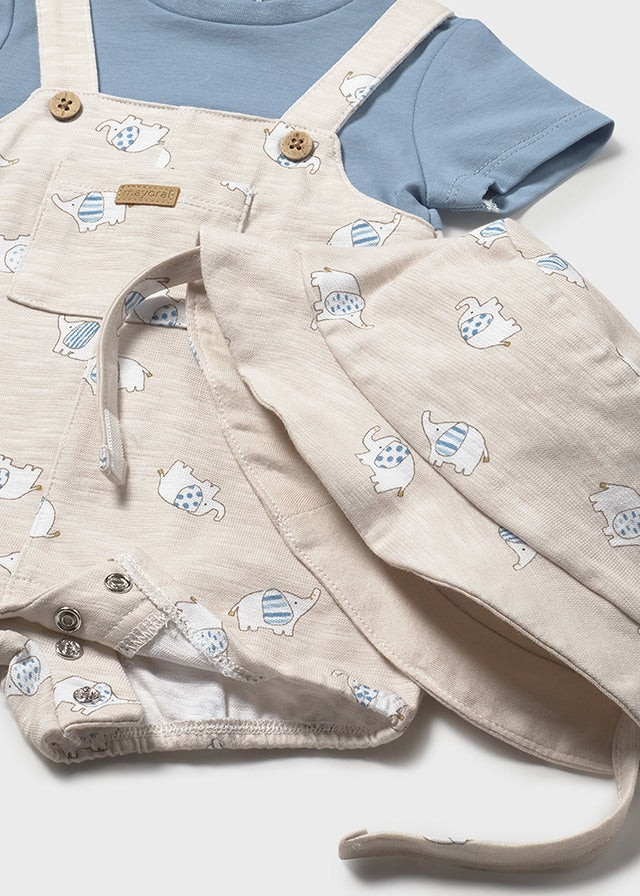 Salopette con cappello neonato Mayoral