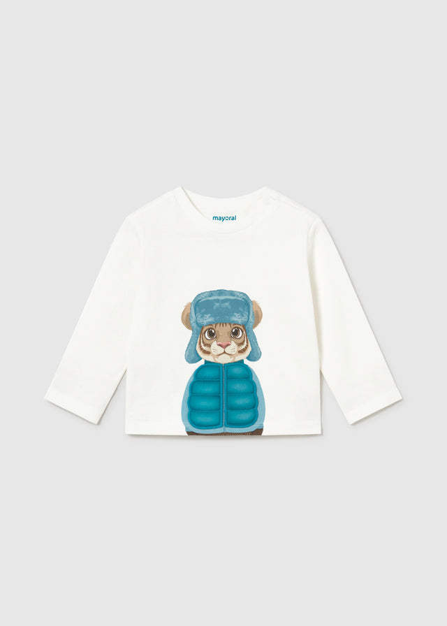 Maglietta manica lunga animal play baby boy Mayoral
