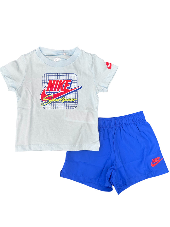 Completo maglietta a maniche corte con grafica e pantaloncino baby maschio