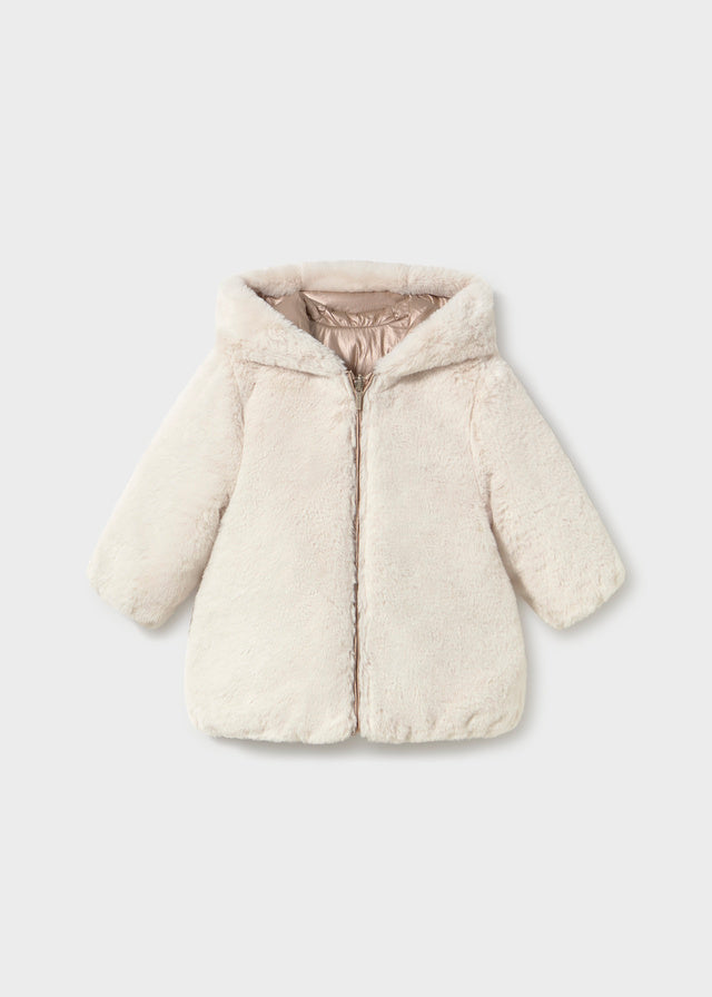 Giubbotto reversibile con pelliccia baby girl Mayoral