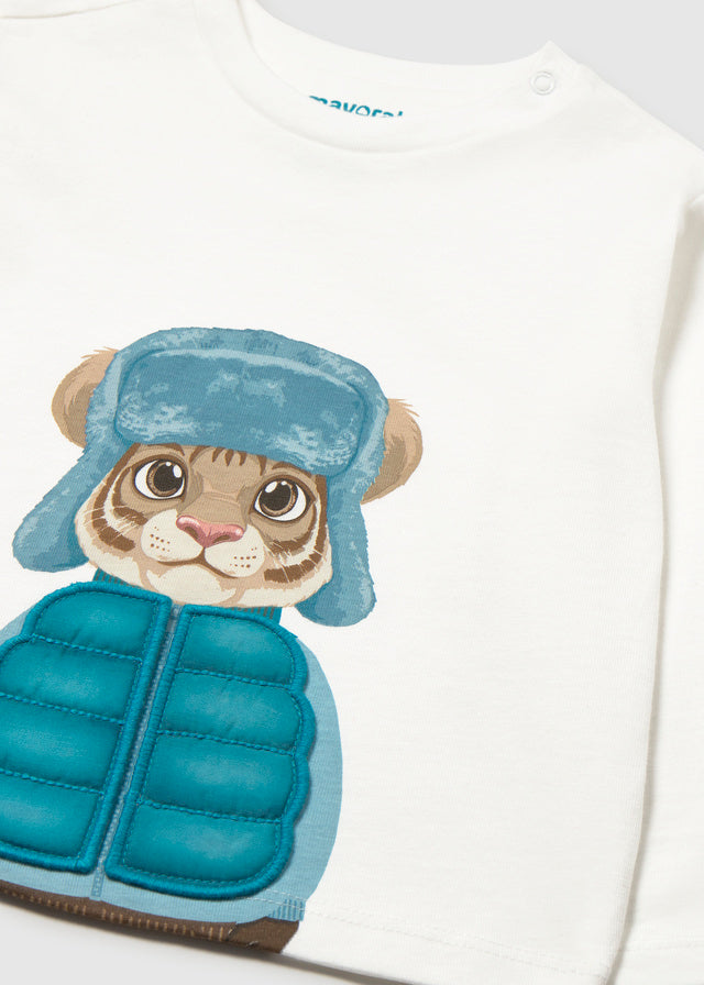 Maglietta manica lunga animal play baby boy Mayoral