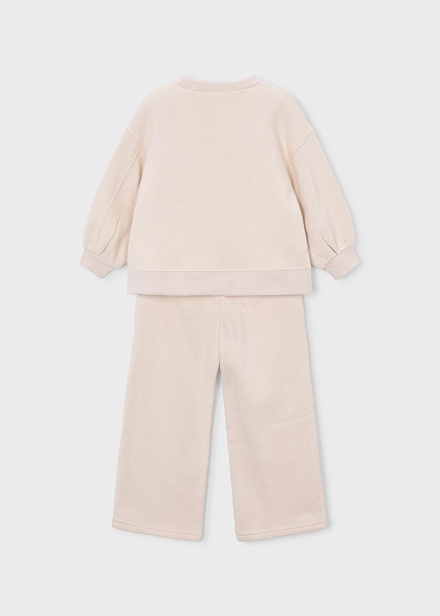 Tuta con pantalone con applicazione bambina Mayoral