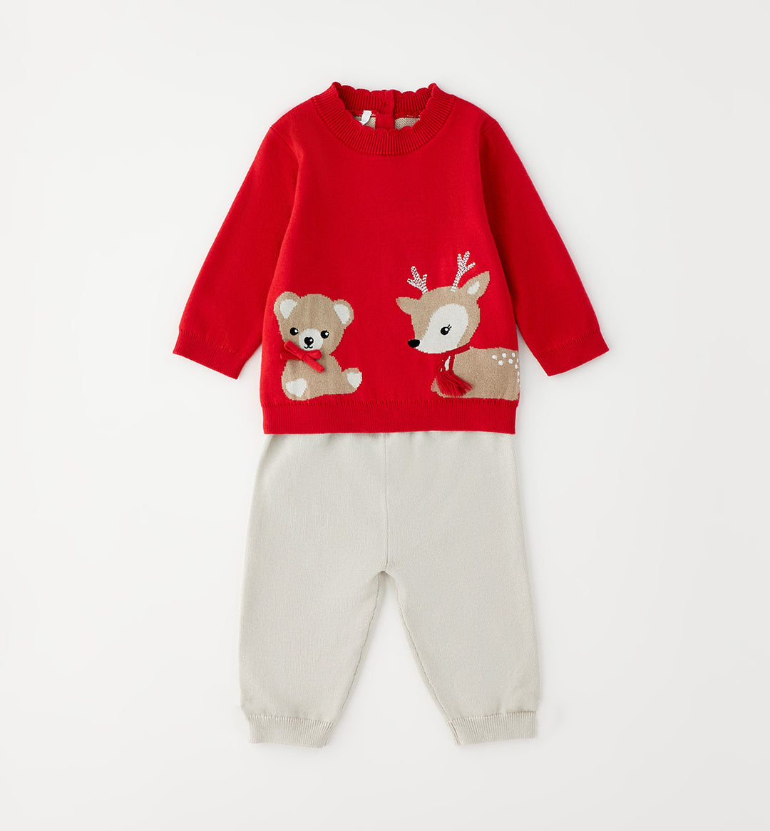 Completo in tricot natalizio unisex Minibanda