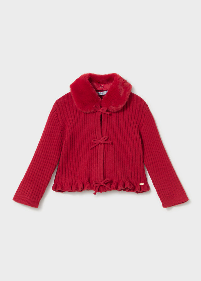 Cardigan con pelliccia baby girl Mayoral