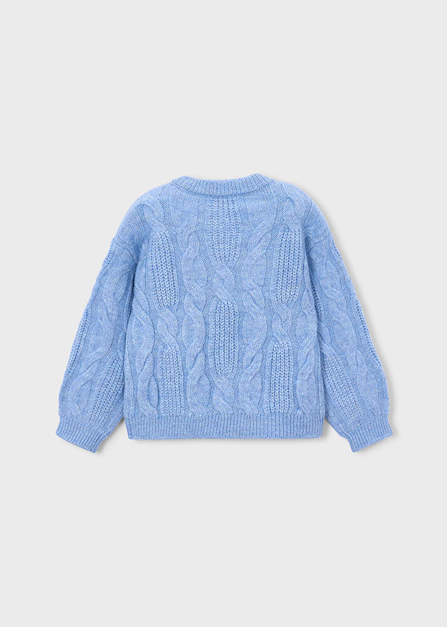 Maglione ricamato fiore bambina Mayoral