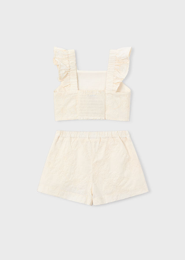 Coordinato con short bambina Mayoral